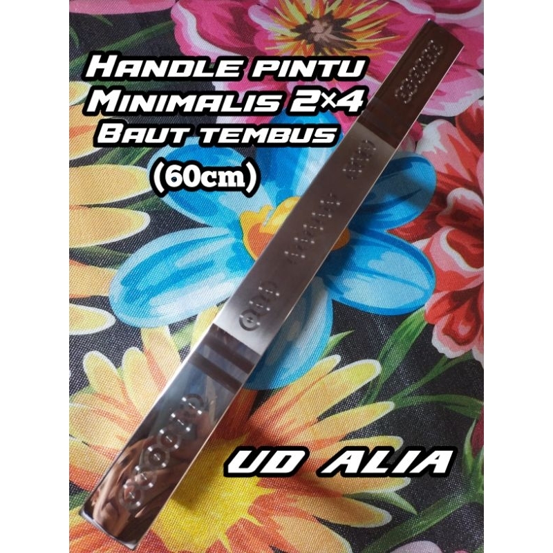 Handle pintu rumah Minimalis Baut Tembus  Panjang 60 cm