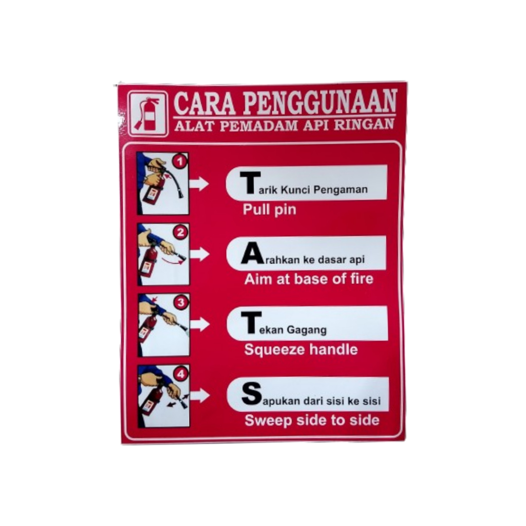 

Stiker Sign TATS/Cara Menggunakan APAR ukuran 25cm x 20cm
