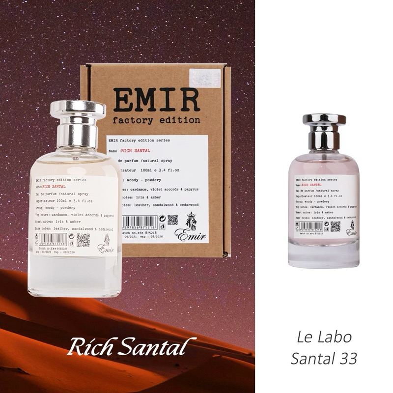 Emir Factory Edition Rich Santal eau de parfum 100ml