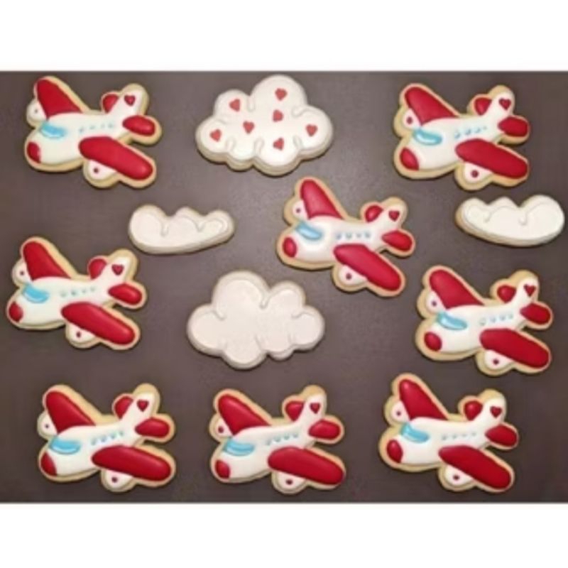 

Catanova Butter Cookies Kukis Hias Karakter Pesawat / Plane