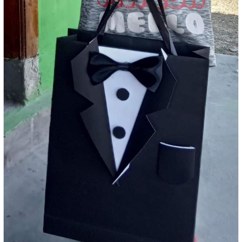 

tas karton tuxedo / tas paper bag