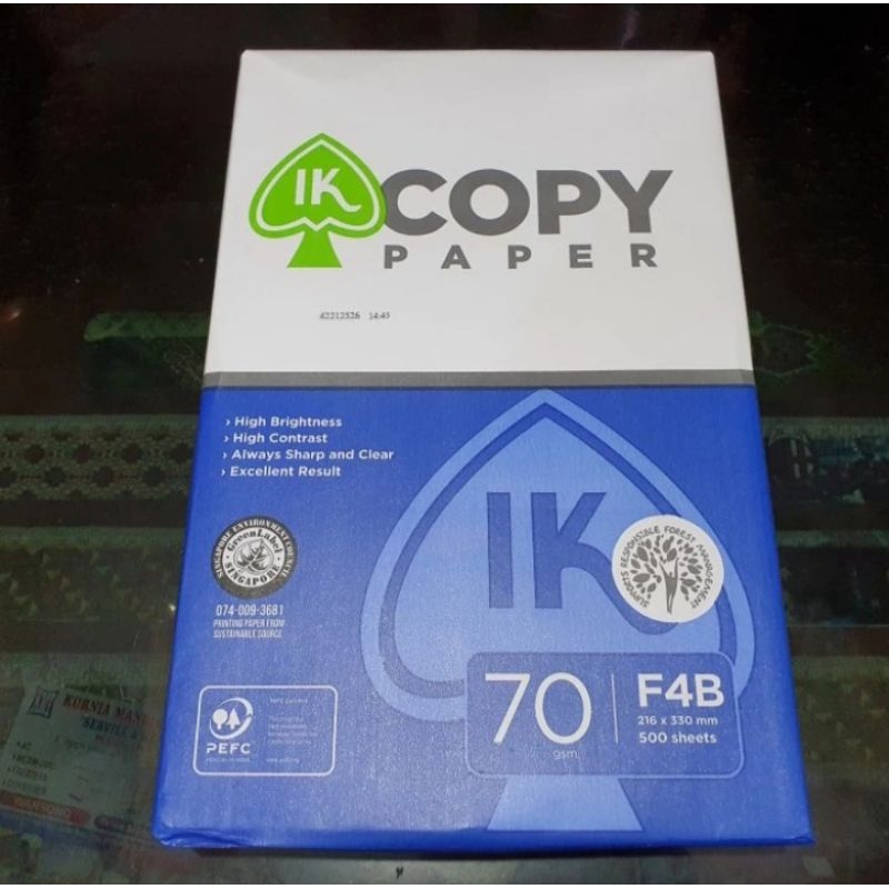 

kertas Hvs F4/Hvs f4 70gr