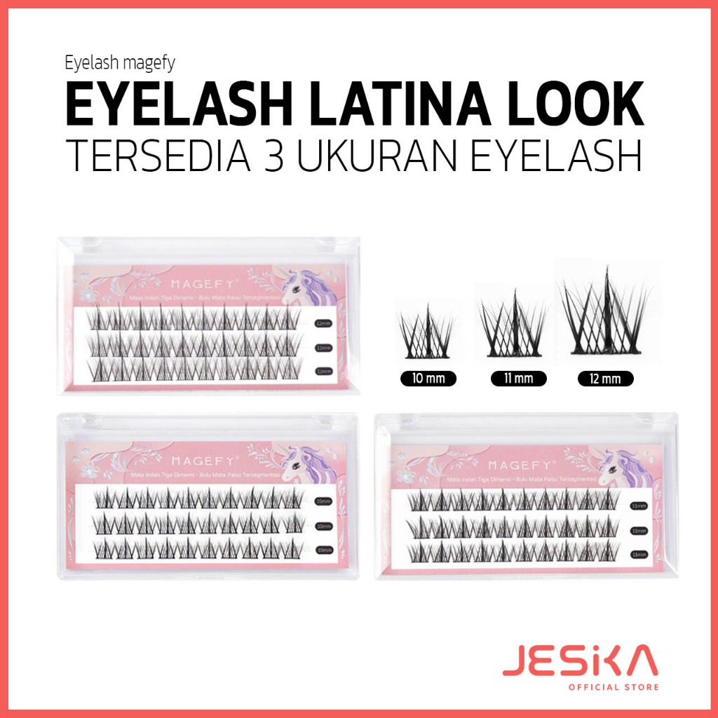 Eyelash extension bulu mata tebal lembut praktis pasang sendiri magefy mataguru  yang bagus natural 