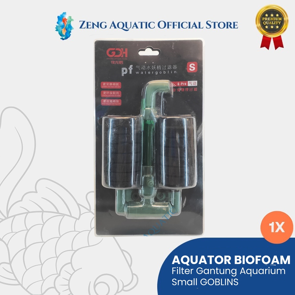 Aquator Biofoam Sponge Filter Gantung Aquarium Medium Goblinm by Zeng Aquatic