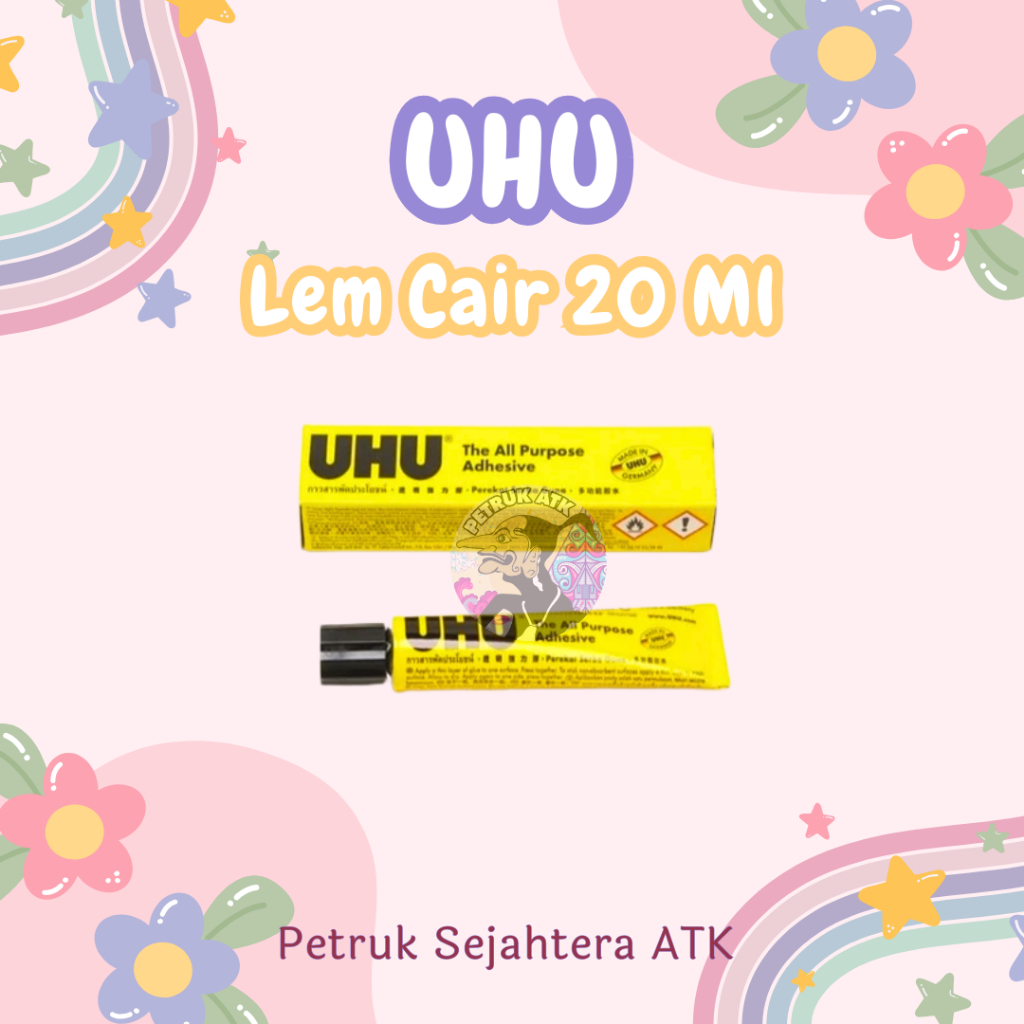 

[PCS] LEM UHU ALL PURPOSE CAIR 20 ML LEM SERBA GUNA