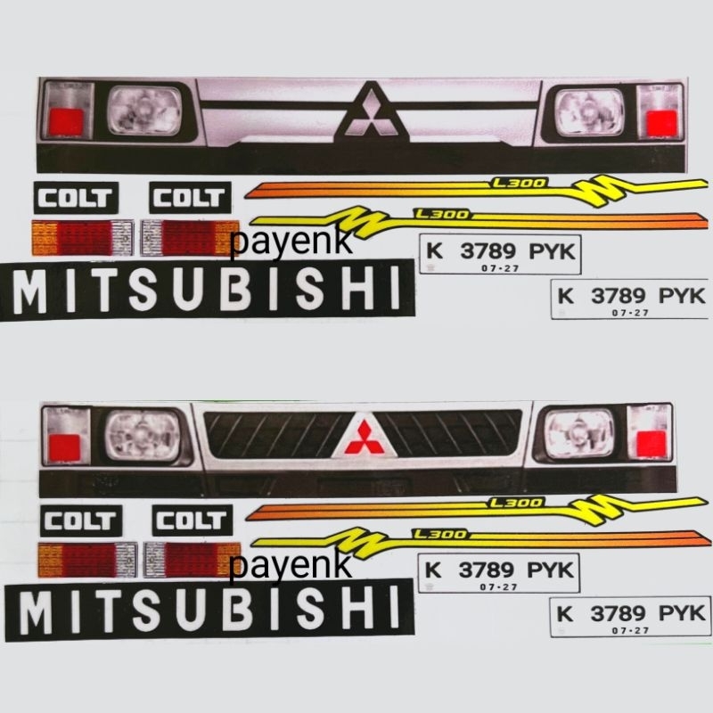STIKER MINIATUR PICKUP L300