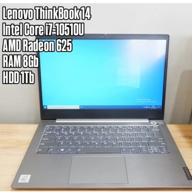 Laptop Lenovo Thinkbook 14 Core i7-10510U Ram 8Gb Hdd 1Tb Radeon 625 Full HD Backlight keyboard SCU1