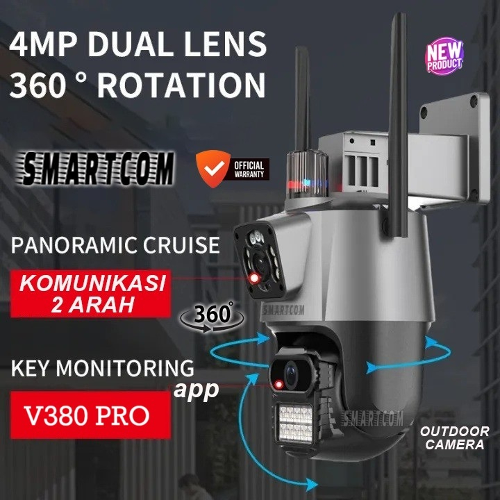 SMARTCOM ~ IP Camera CCTV Indoor 4K IC SEE kamera CCTV kamera IP66 WiFi Motion Detection Camera Alar