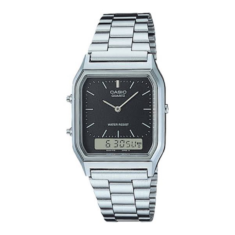 Jam Tangan Wanita DualTime CASIO AQ-230 ORIGINAL