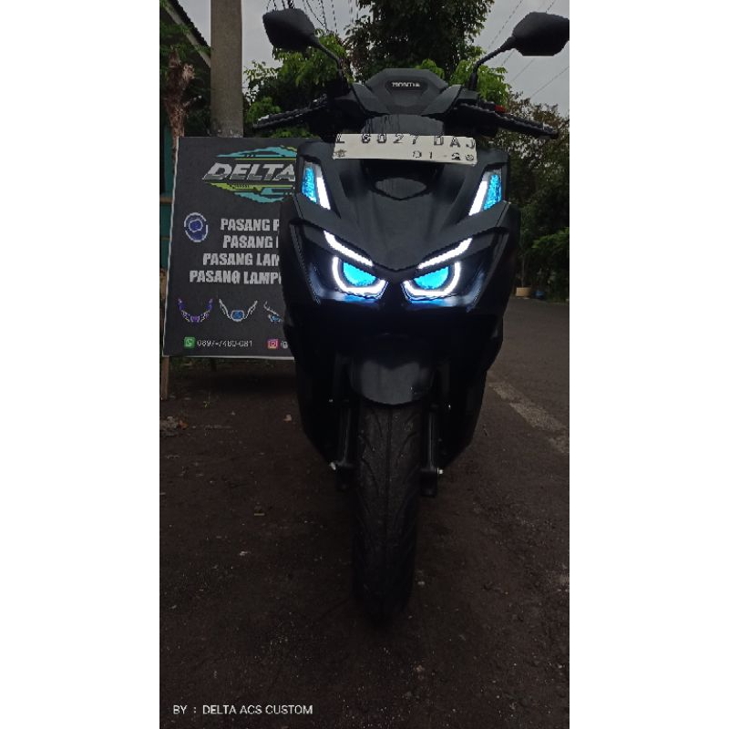 Lampu Biled Vario 160 Komplit l Custom Headlamp Reflektor Vario 160 Biled AES Turbo Experience
