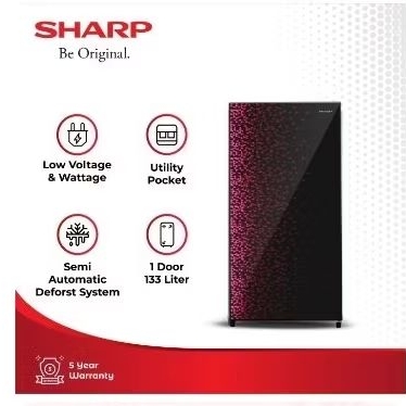 KULKAS SHARP 1 PINTU SJ-165MG 133LITER LEMARI ES SHARP 1 PINTU