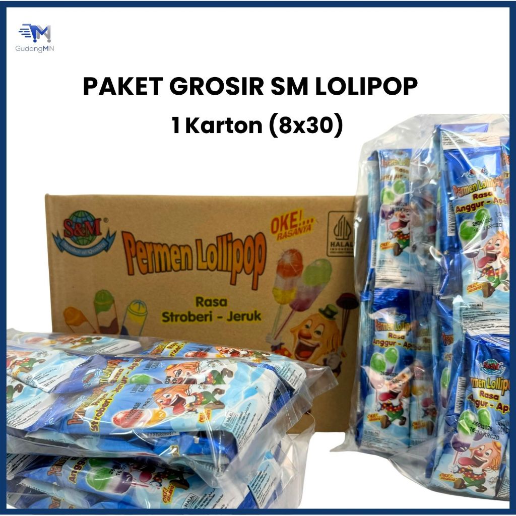 

PAKET GROSIR S&M LOLIPOP | 1 KARTON