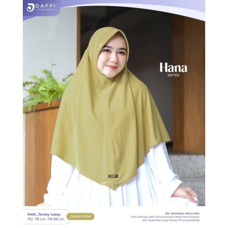 Daffi Hijab | Hana Daffi - Jersey Lessy - Hijab Instan Jumbo Kekinian