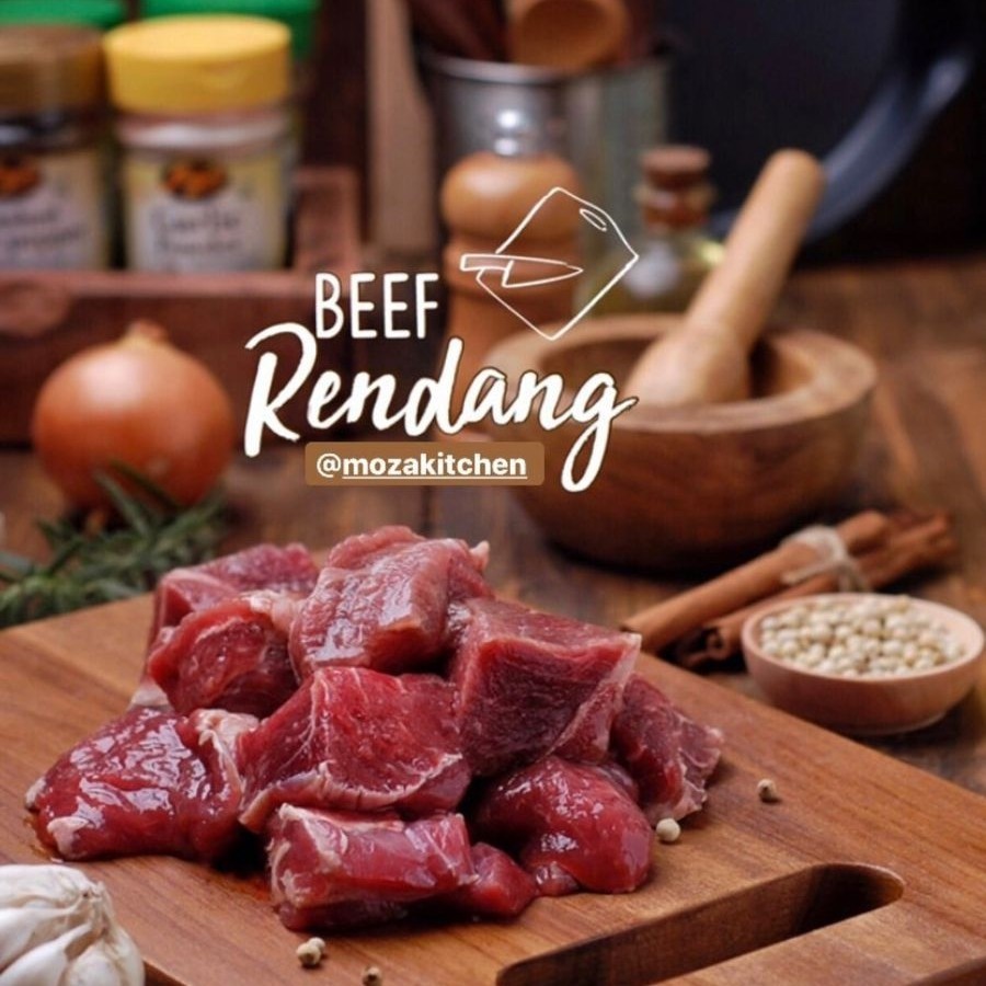 

Mozakitchen Daging Rendang Sapi Potong AUS | Beef Rendang Portion Cutting - 500 gram