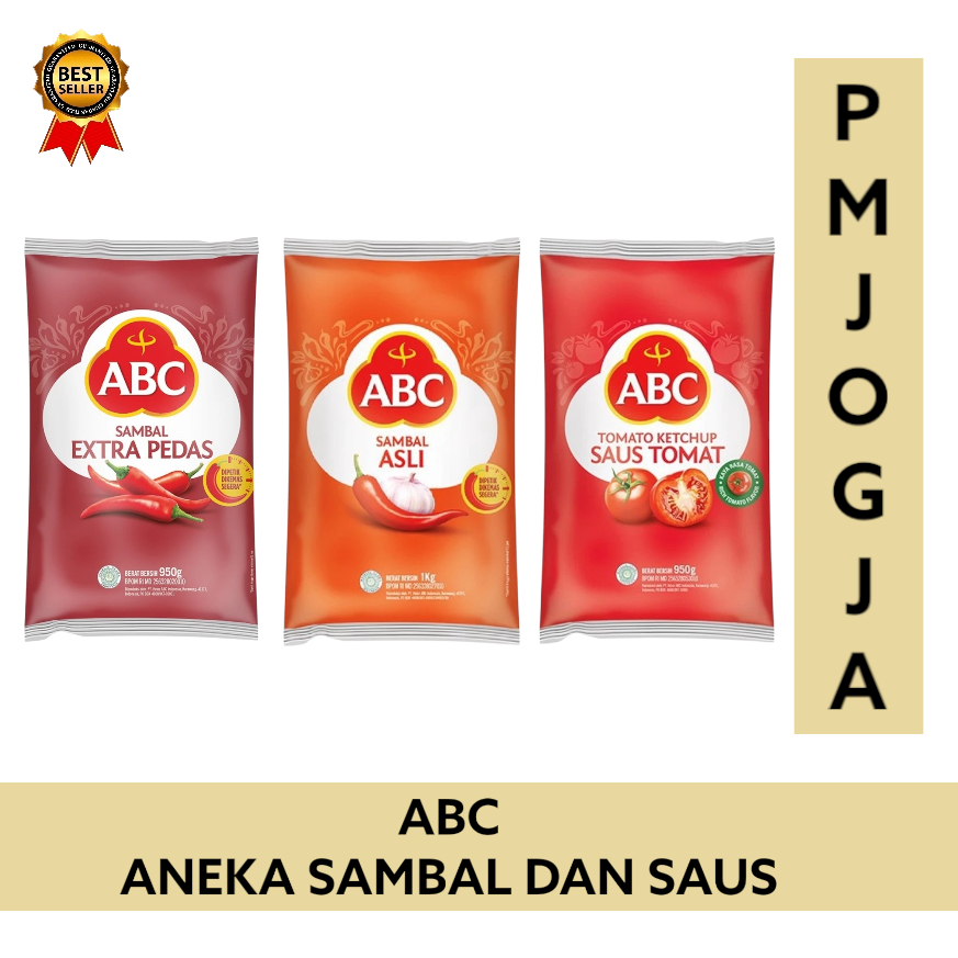 

Saus ABC Sambal Asli Extra Pedas Saos Tomat 950 gram 1 kg