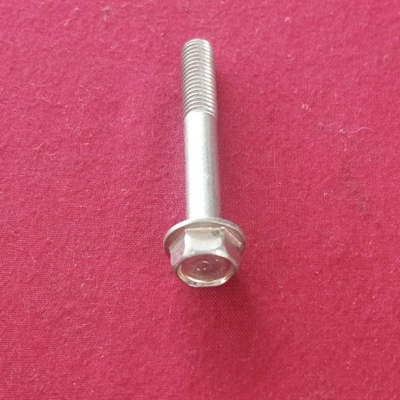 BAUT Topi FLANGE BOLT M8x55mm kunci 12 Universal