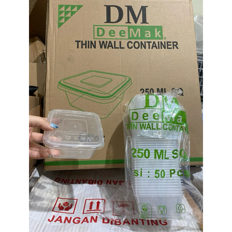 

Ukf5Pc6F4H (Kuliner.Kita) Kotak Makan Persegi 250Ml Sq - Box Thinwall Food Contaiiner - Isi 25Pcs