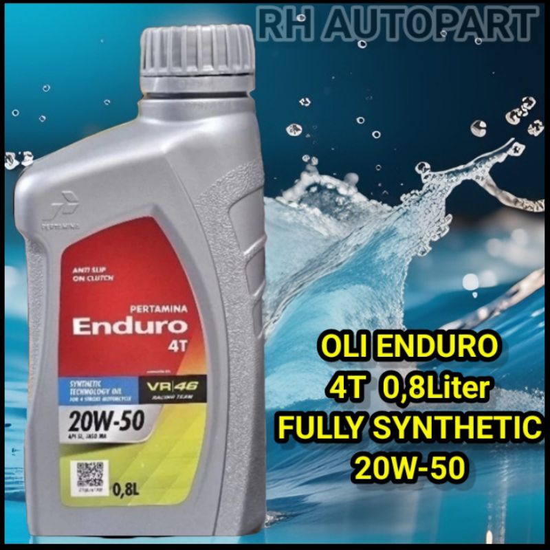 OLI ENDURO RACING 1L PERTAMINA OLI ENDURO RACING FULLY SYNTHETIC VR-46 10W-40 OLI ENDURO 4T 20W-50