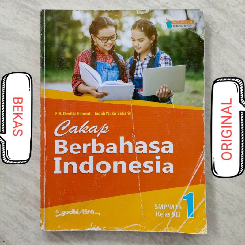 Buku Cakap Berbahasa Bahasa Indonesia Kelas 7 VII 1 I SMP MTS Penerbit Yudistira Yudhistira Kurikulu