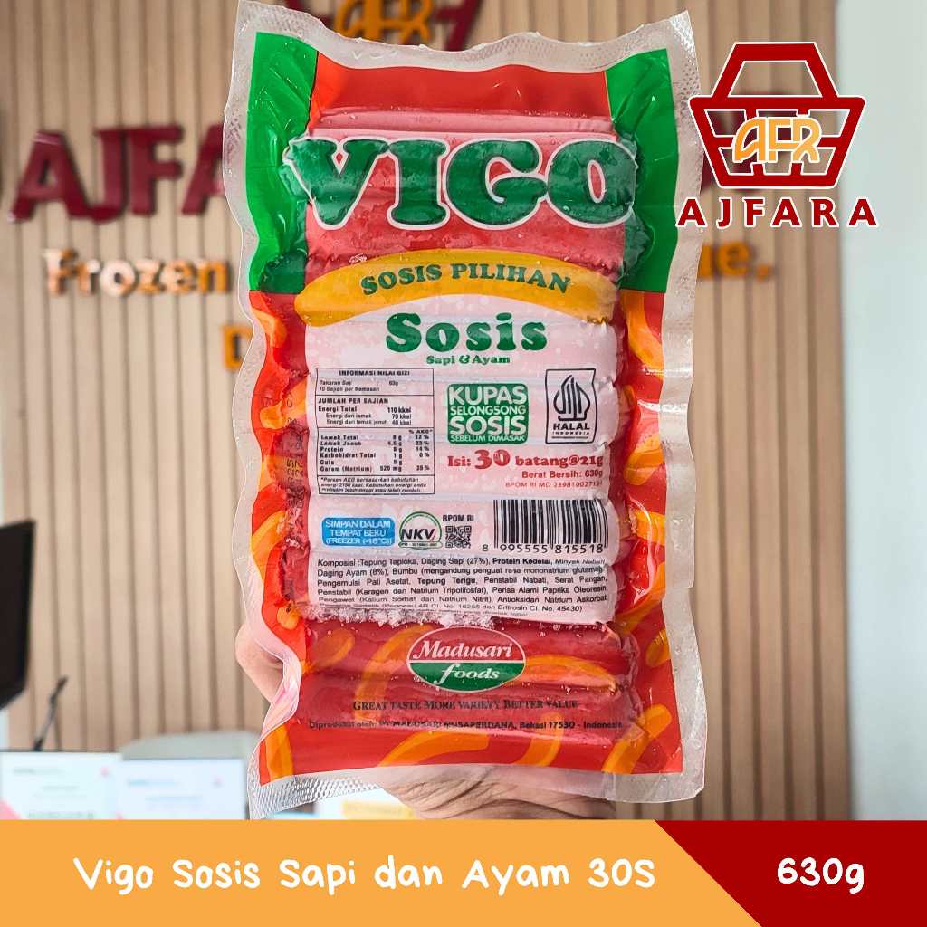 

Vigo Sosis Sapi dan Ayam 30S 630 gram
