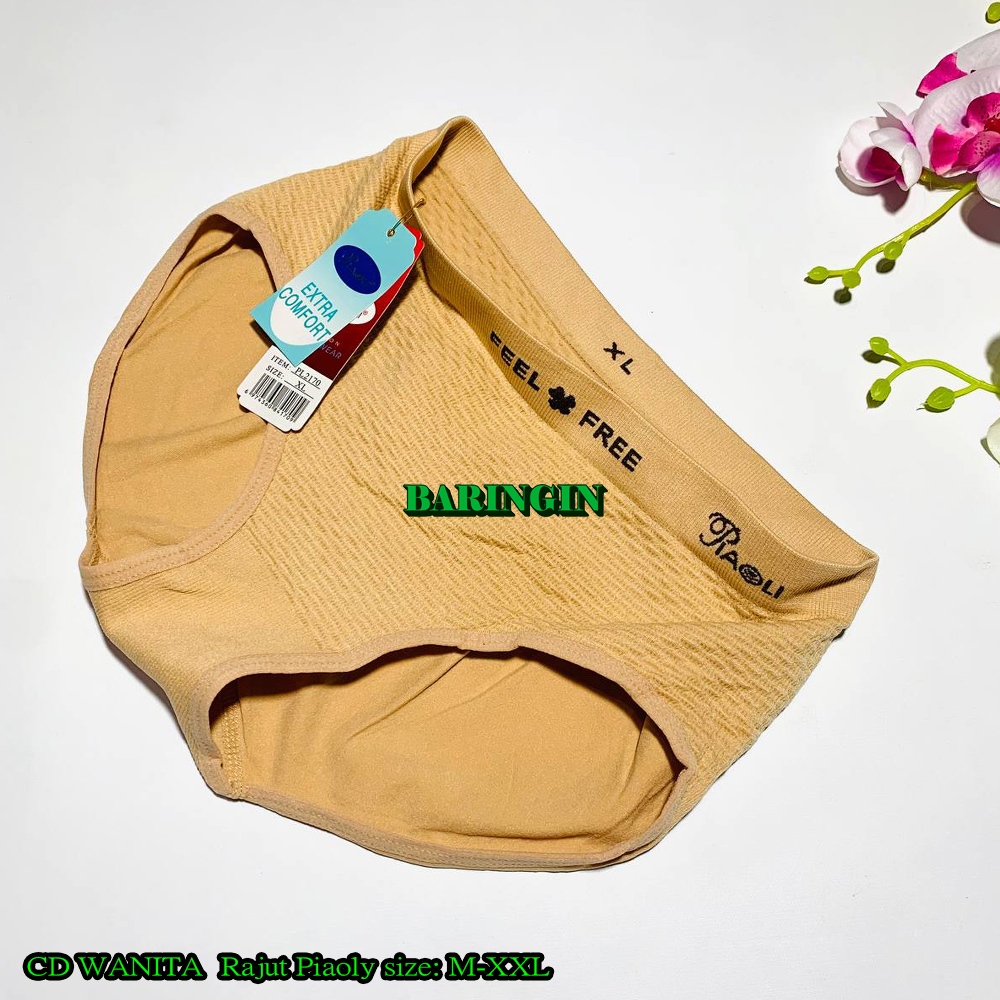 RB Cd Piaoli Rajut art:2170-Isi 12 Pcs-Celana Dalam Wanita-Cd Wanita Dewasa Polos Tanpa Jahitan