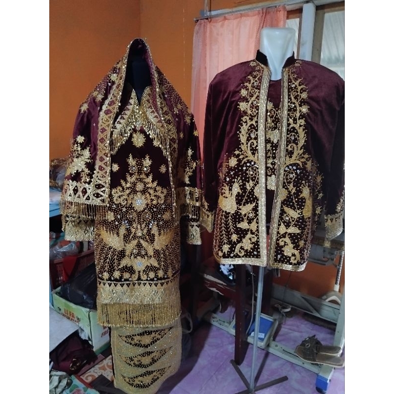Baju minang payet tabur + koto gadang