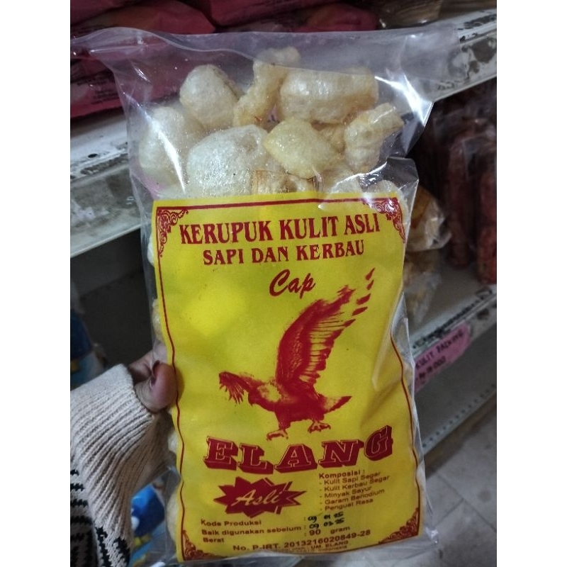 

KERUPUK KULIT ASLI SAPI/KERBAU(cap ELANG)