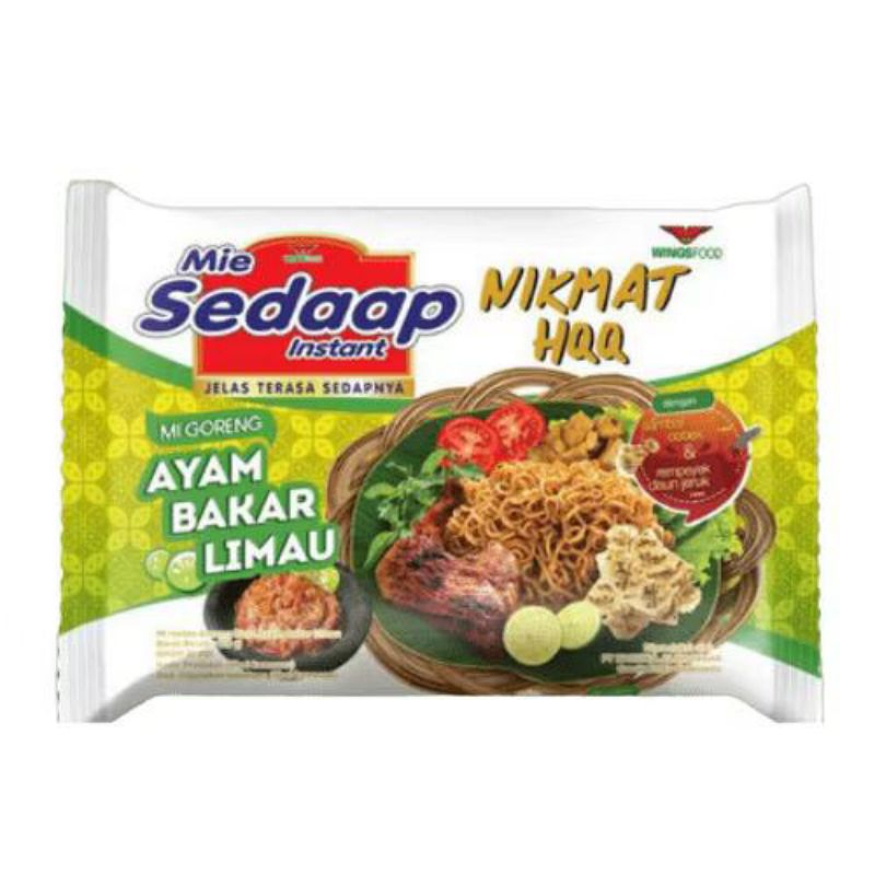 

5 pcs mie sedaap goreng rasa ayam bakar limau