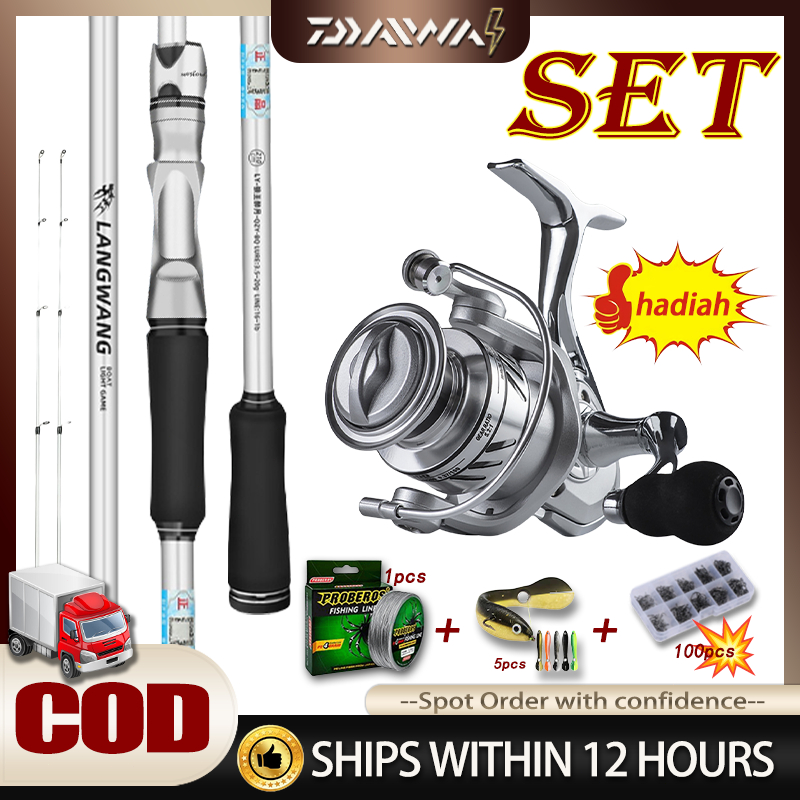 2025 NEW Set Pancing daido reel pancing power handle original Joran Pancing Dengan Bahan Serat Karbo