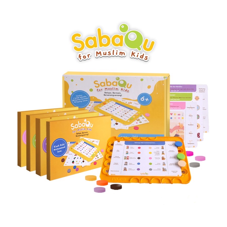 SabaQu For Muslim Kids Full Set Mainan Edukatif Permainan Anak