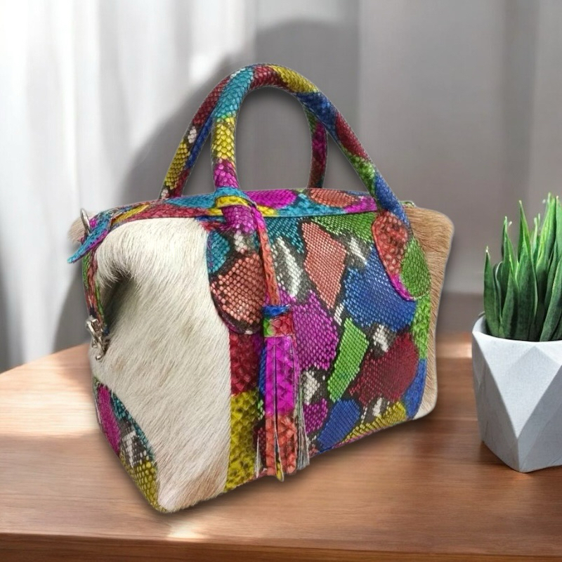 Tas Kulit Ular Piton Asli Wanita NATALINA PHYTON MIX BULKAM