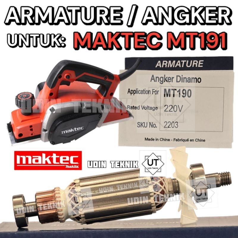 ARMATURE MAKTEC MT 191 ANGKER MESIN SERUT KETAM MAKTEC MT191 BENZ