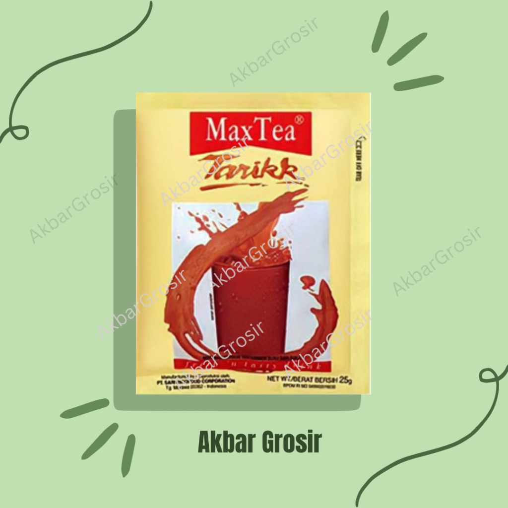 

MAX TEA TEH TARIK 25gr Sachet RENCENG ( ISI 10sachet ) PROMO exp 02 2026