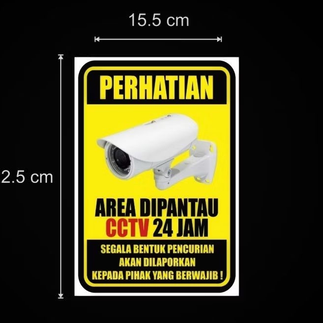 

Stiker CCTV Anti Maling