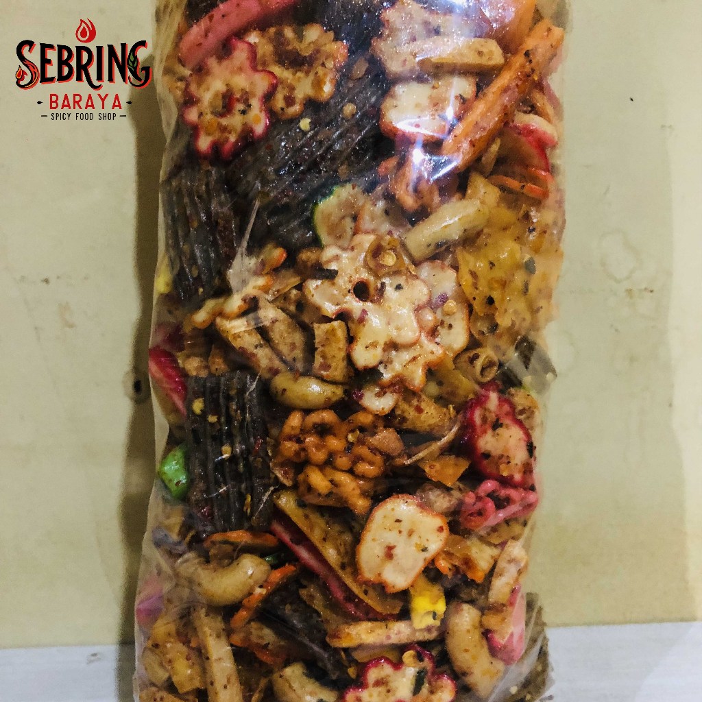 

Sebring Baraya Sebring MIX kering Pedas Daun Jeruk lada Pisan