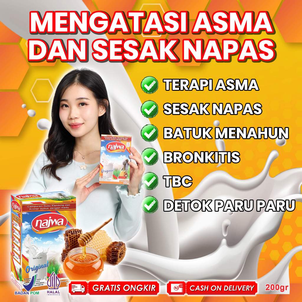 

ETAWA NAJWA PLUS MADU - Solusi Aman dan Alami Untuk Mengatasi Asma & Pernafasan