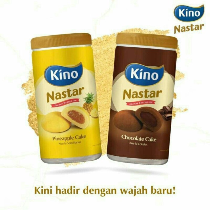 

Kino Nastar 140gr Pineapple Chocolate Cake isi 20pcs Cookies selai nanas Coklat