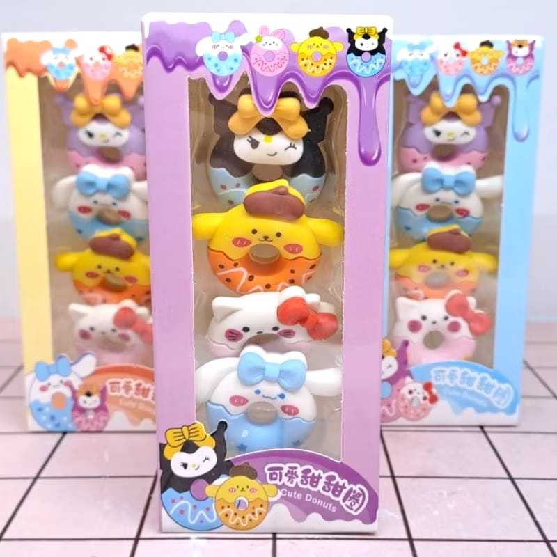 

LBH Penghapus 4 Pcs SANRIO / Sweet Eraser Anak Sekolah Karakter 4pcs / Penghapus SANRIO Kuromi Purin Cinnamoroll Lucu Unik