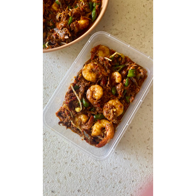 

sambel ikan asin klotok & udang