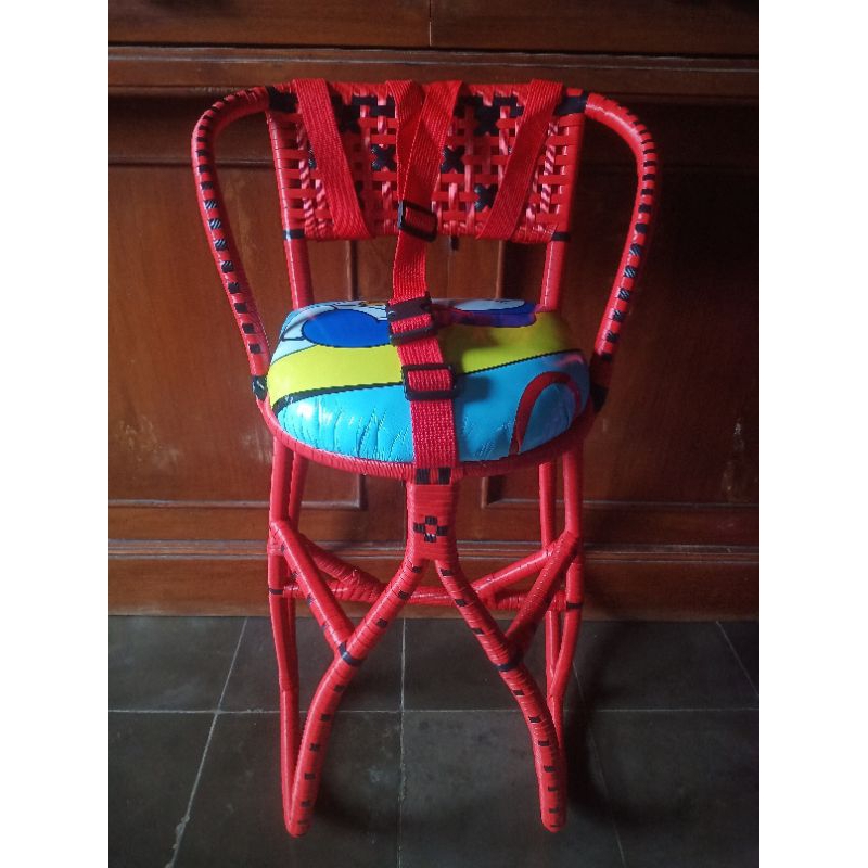 Kursi Rotan Boncengan Anak Motor Suzuki Skywave Lilitan Setengah & Full Dengan & Tanpa Sabuk Pengama