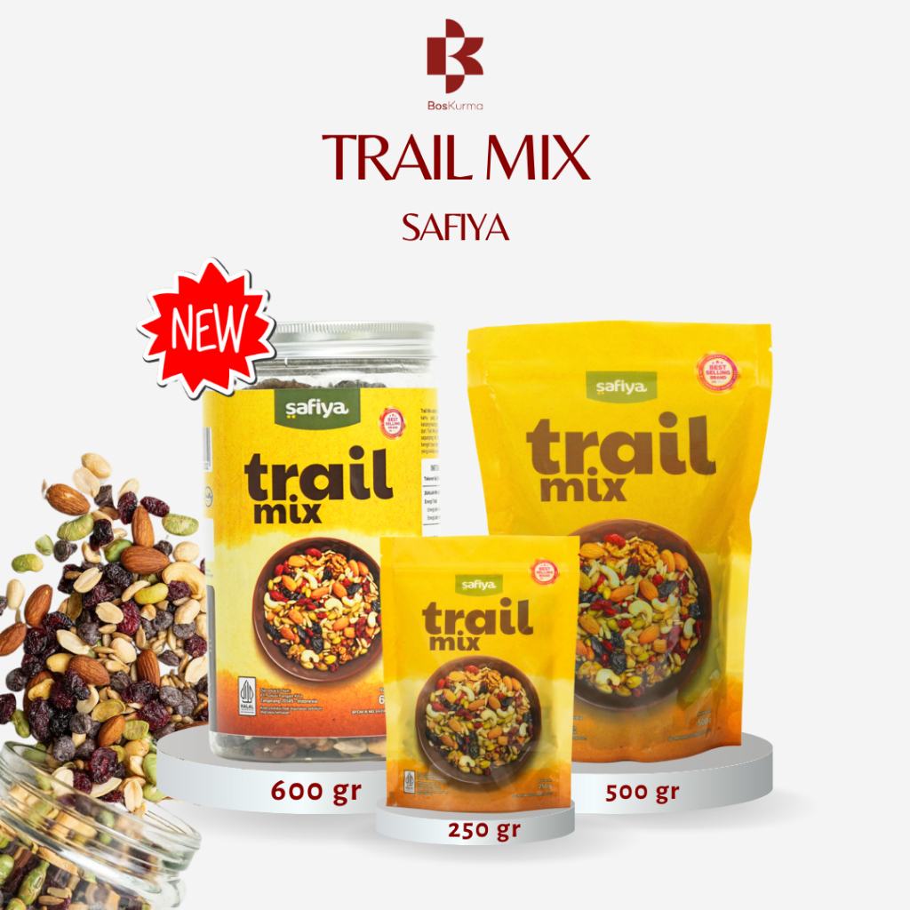 

Trail Mix 500 Gram Safiya Healthy Food - Kacang Mix Premium