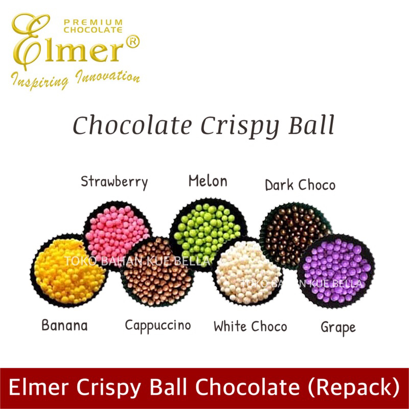 

Elmer CRISPY BALL 250gr (REPACK) Topping Bola Chocolate