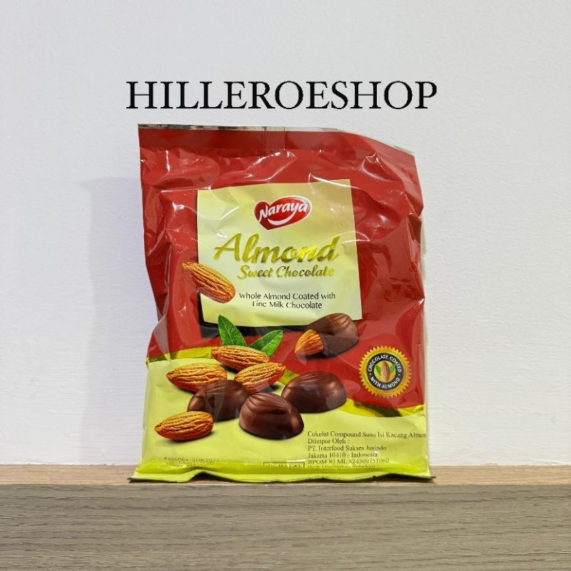 

COKLAT NARAYA SWEET ALMOND 200GRAM ALMOND MILK CHOCOLATE IMPORT COKELAT