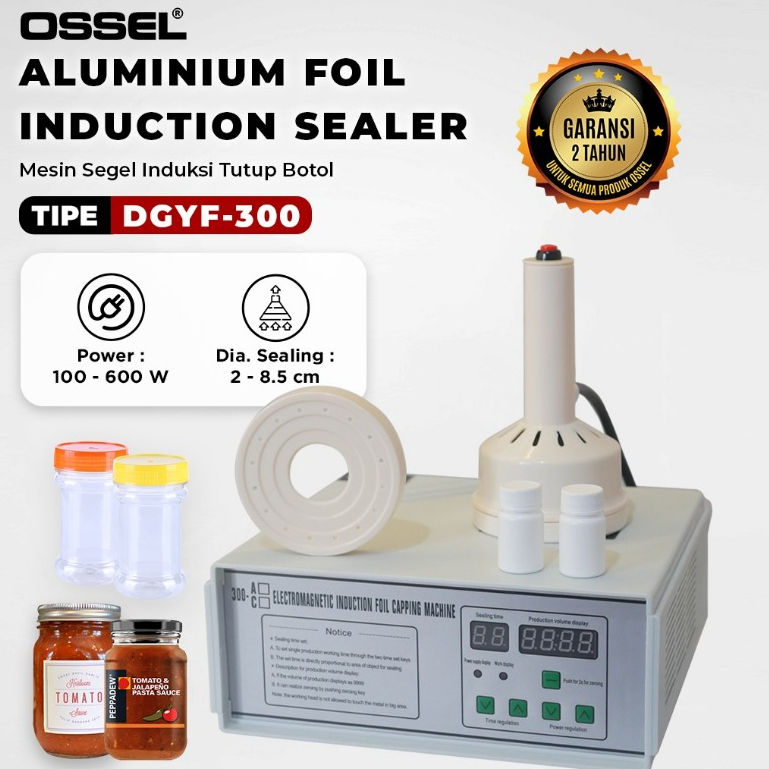 OSSEL Induction Sealer Machine Mesin Segel Induksi Segel Toples Botol Sambal OSSEL
