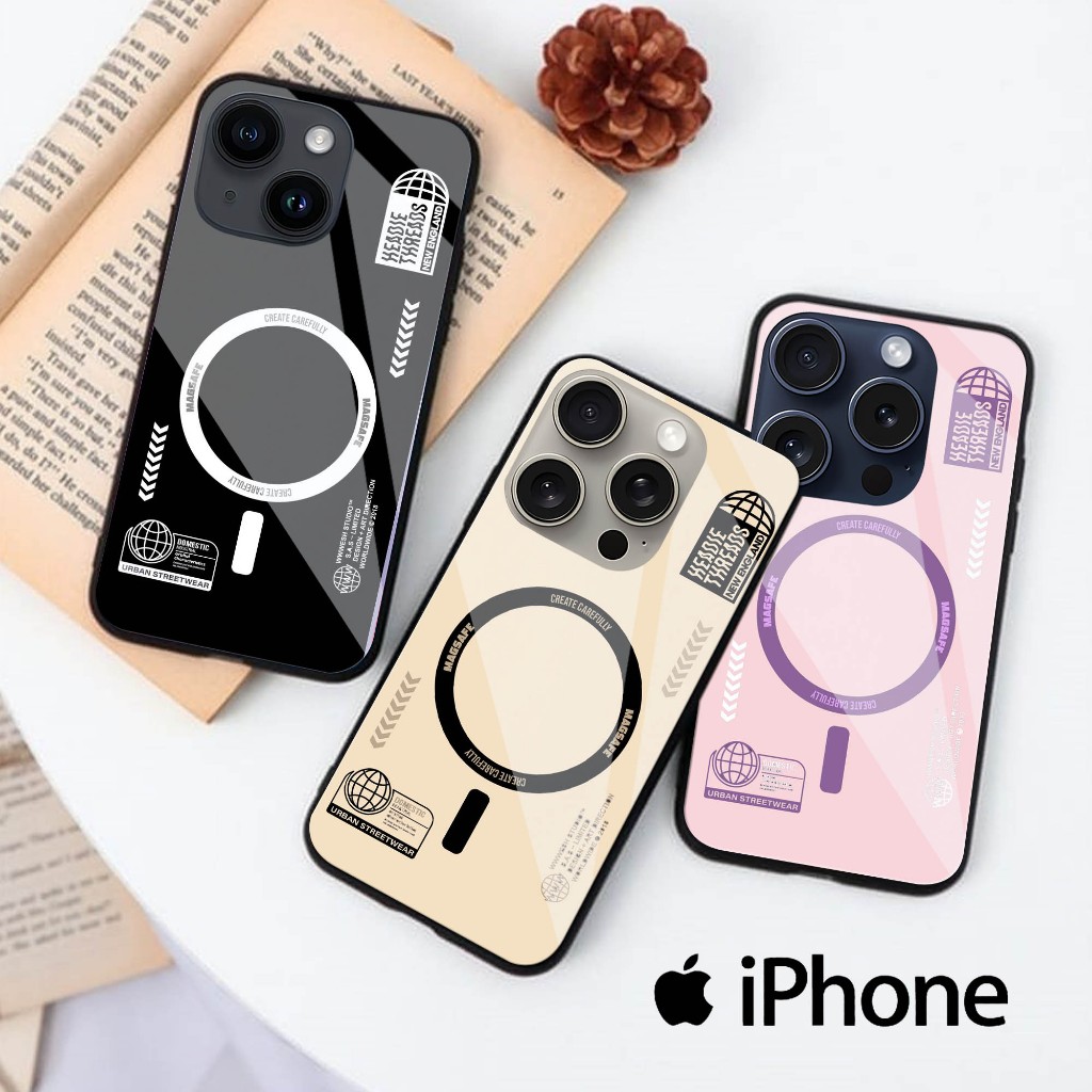 Softcase Glass Kaca | Case Kaca | Casing Kaca | ALL TYPE IPHONE [ S118 ].