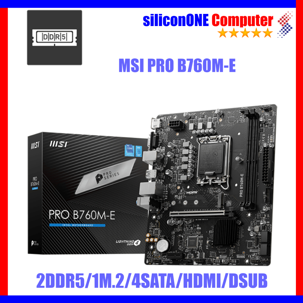 MSI PRO B760M-E DDR5