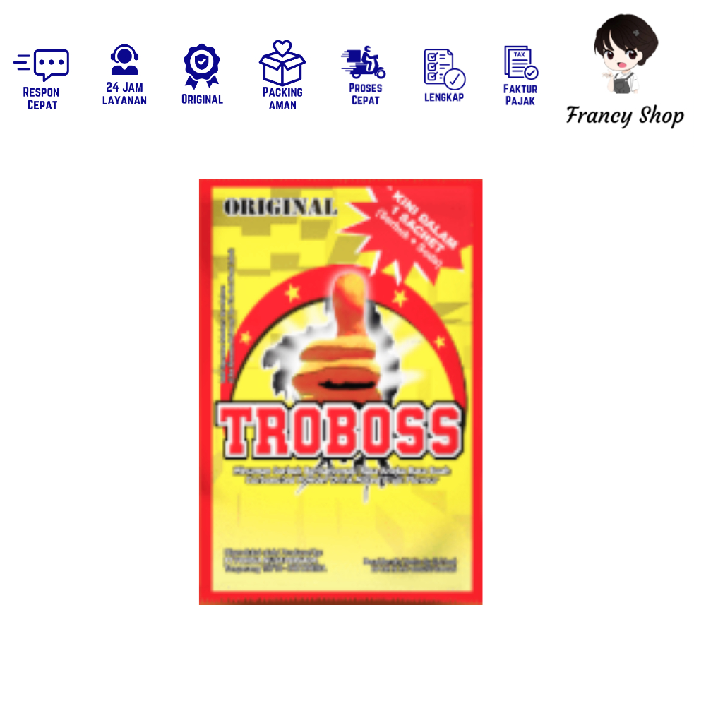 

Troboss Original Minuman Serbuk Berkarbonasi Sachet 7 gr