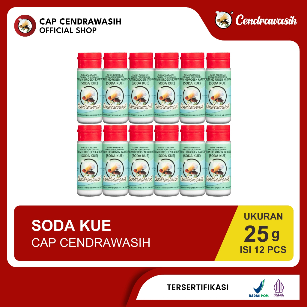 

Cap Cendrawasih Soda Kue 25gr