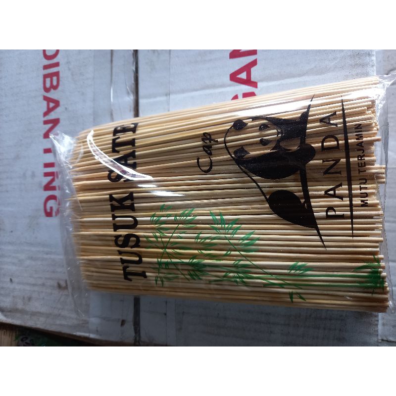 tusuk sate panda dan tusuk sate mega
