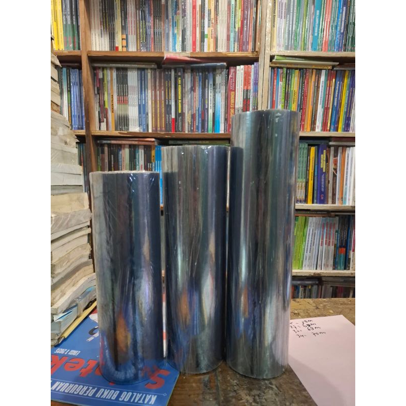 

Sampul Buku Plastik Mika Bening Roll ukuran 27 30 34cm